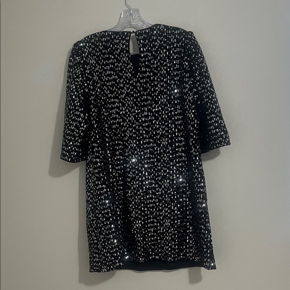 Sezane Gabin Black Sequin Mini Dress - Picture 9 of 10